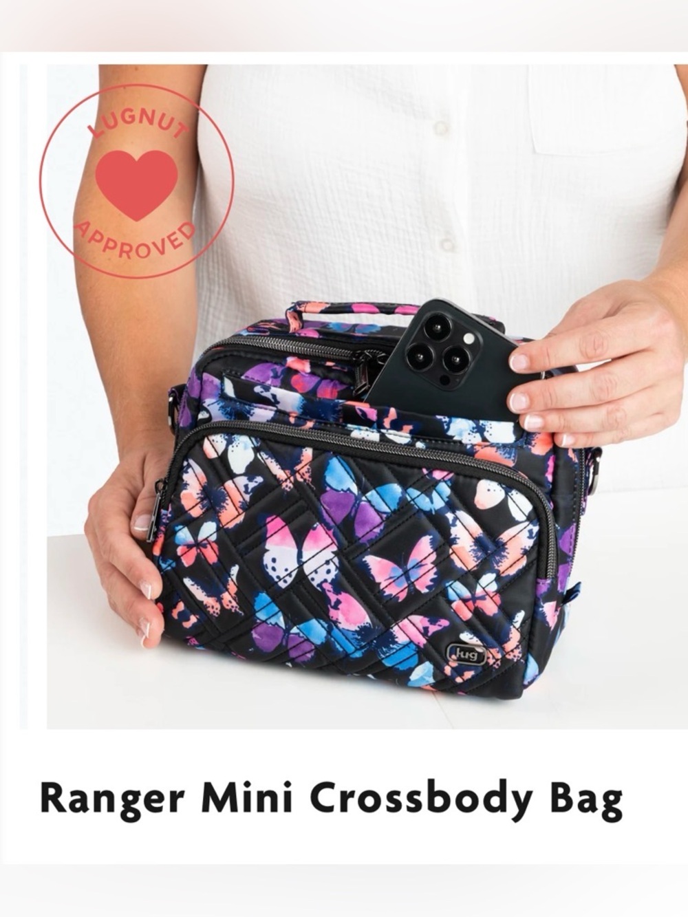 lug Ranger Mini Crossbody Bag Butterfly NWT